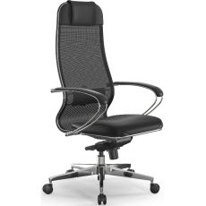 Кресло руководителя МЕТТА Samurai Comfort S Infinity z509149693 на колесиках, эко.кожа, черный