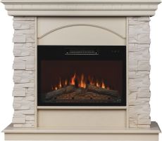Электрокамин RealFlame Elford STD/EUG/24/25'5/HL WT+Kendal 24 1155х1010х420мм белый